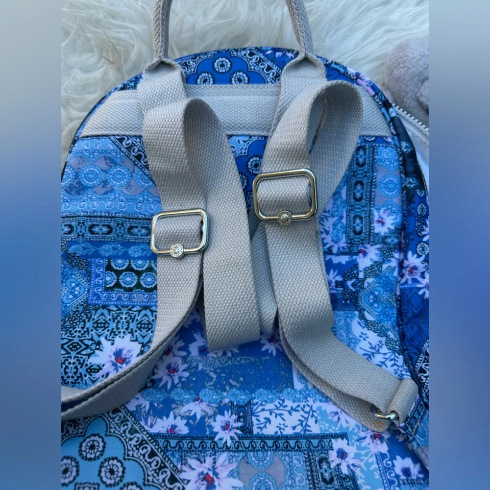 Kipling KI0307 Rose Small Backpack Travel Bag Polyester Pretty Patchwork 114